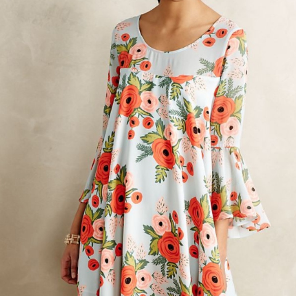 Fluttered Blooms Swing Dress